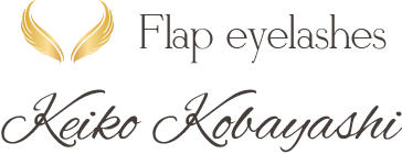 Flap eyelashes Keiko Kobayashi